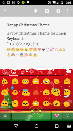 Merry Christmas Emoji Keyboard screenshot 2