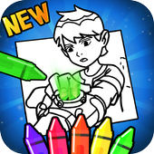 Ben ten Coloring 10 Aliens icon