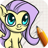 Draw Little Pony MLP icon
