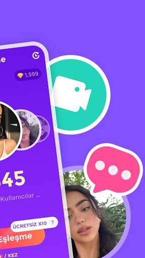 CuteU- Görüntülü Sohbet, Yeni Arkadaşlar Edin screenshot 2