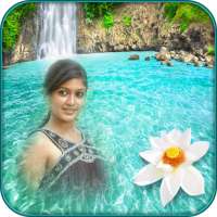 Waterfall Photo Frames - dp pic blur effect editor