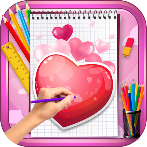 Learn to Draw Lovely Hearts icon
