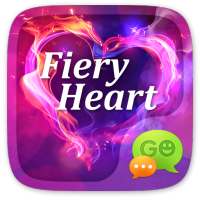 GO SMS PRO FIERY HEART THEME on 9Apps