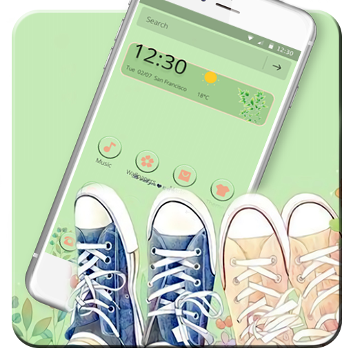 Green Fresh Couple Love Theme icon