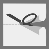 Squared White Cut FreeIconpack icon