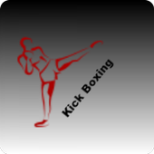 Kick boxing training icon