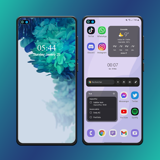 Samsung s23 launcher&amp;wallpaper icon