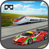 VR Train Vs Car- Super Racing