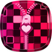 Pink Zipper Lock Screen icon