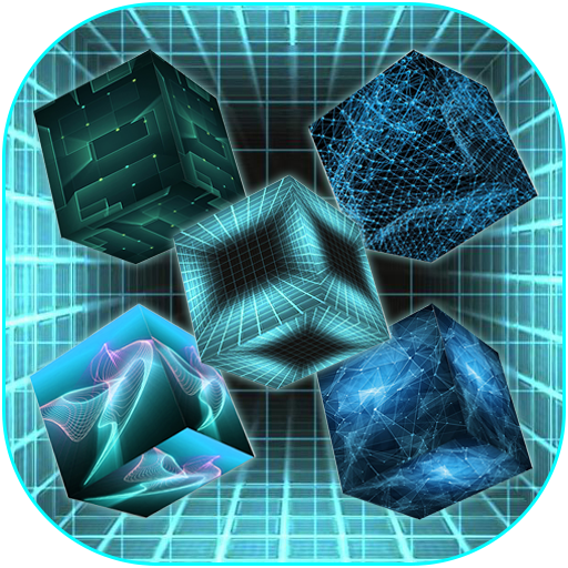 Hologram cube live wallpaper icon