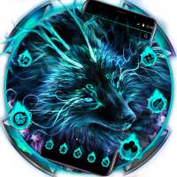 Blue Magic Supernatural Neon Wolf Theme on 9Apps