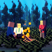 Зомби Блок 3D иконка