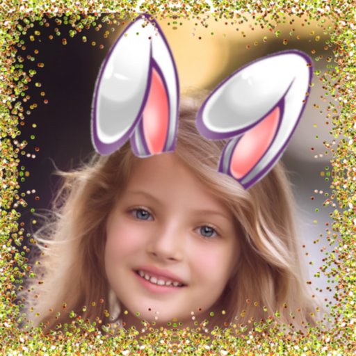 Bunny ears: rabbit face photo editor icon
