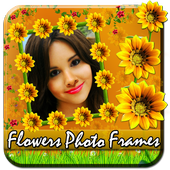Flowers photo frames Animated icon