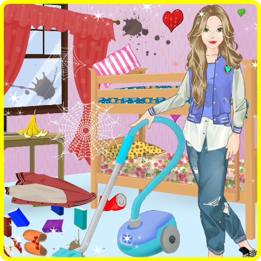 Messy College Room Decorating icon