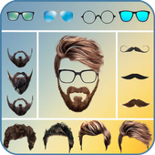 Boys Beard Photo Editor : mustache hairstyle salon icon