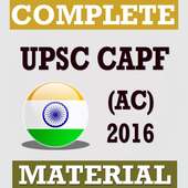 UPSC CAPF (AC) Exam 2016