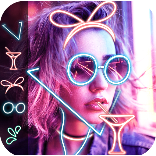 Shinning Neon Photo editor - Neon Light Effects أيقونة