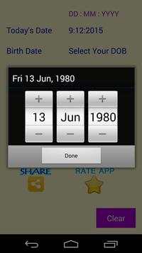 Age Calculator Free and Easy screenshot 3
