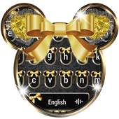 Golden Shine Bow minny Keyboard icon