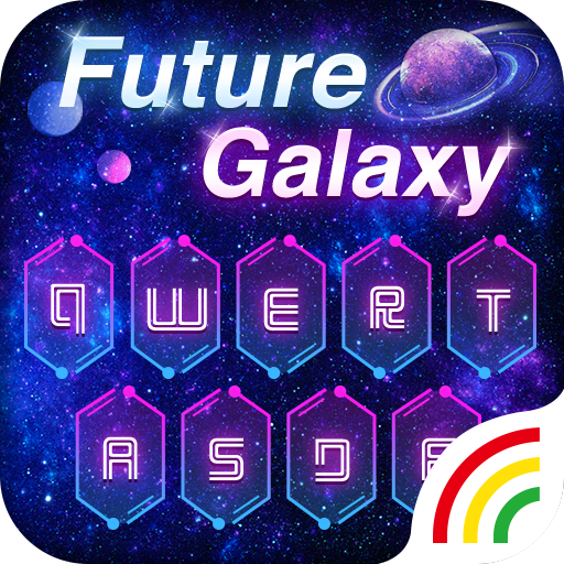 Neon Galaxy Keyboard Theme icon