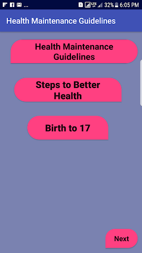 Health Maintenance Guidelines (HMG) screenshot 1