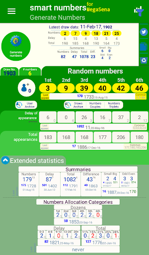 smart numbers for Mega Sena screenshot 2