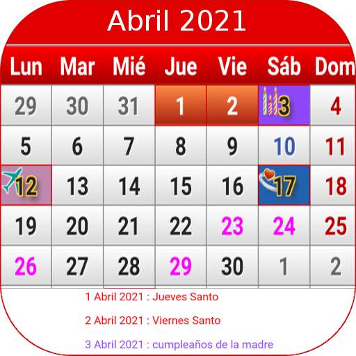 Colombia Calendario 2021