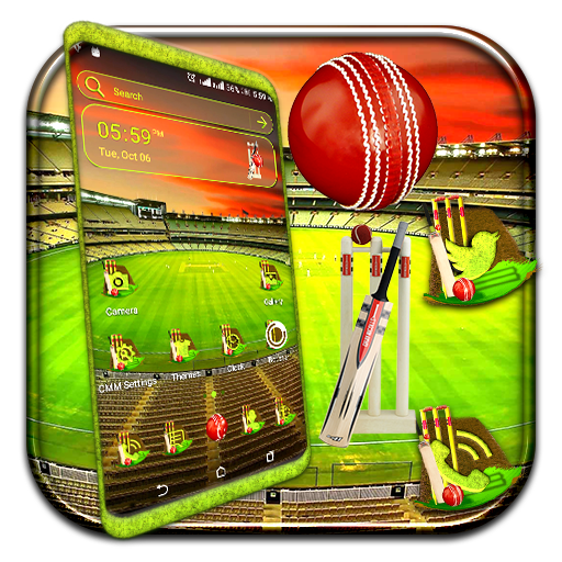 Cricket Stadium Theme Launcher icon