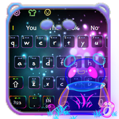 نيون باندا دب لوحة المفاتيح أيقونة