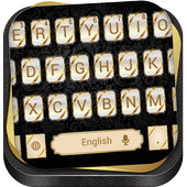 Gold Black Luxury Keyboard icon