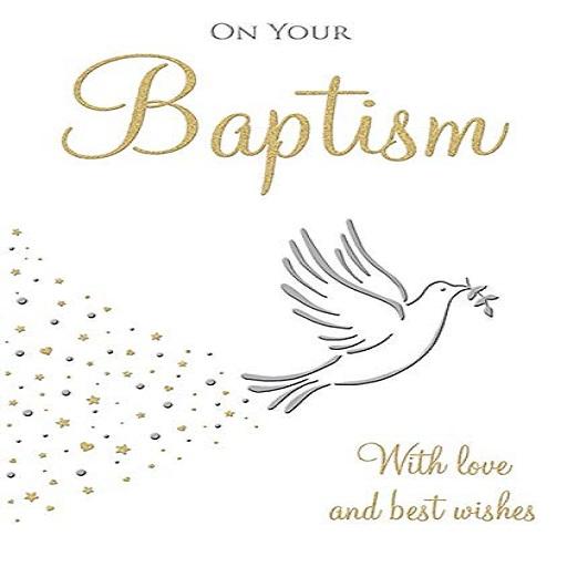 Baptism wishes card greetings icon