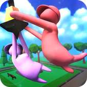 Flat Human Fall on Floor - Beasts Fights