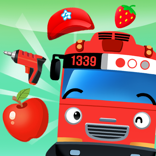 ikon 타요 빨간색 색깔놀이 - 색칠하기, 스티커놀이, 색깔 게임