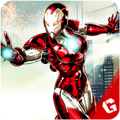 Grand Superhero Flying Iron Girl icon