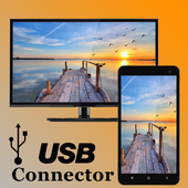 USB Connector phone to led tv icon