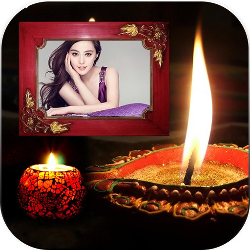 Diwali Photo Frame &amp; Greeting Card icon