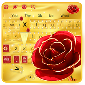 Gold Rose Keyboard Theme icon