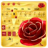 Gold Rose Keyboard Theme