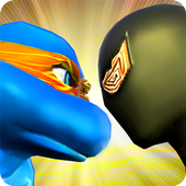 Spider Rope hero vs Ninja battle turtle war games icon