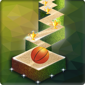 Zig Zag Basket Ball icon