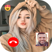sexy Girls chat live video fake call icon