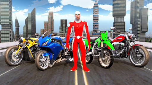 New Superhero Bike Taxi - Bike Driving Simulator screenshot 4