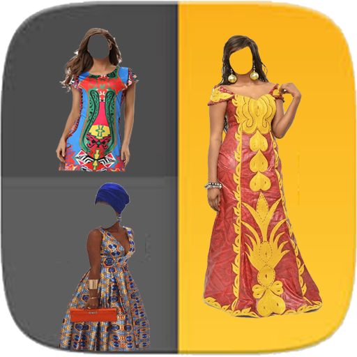 African Women Fashion Montage icon