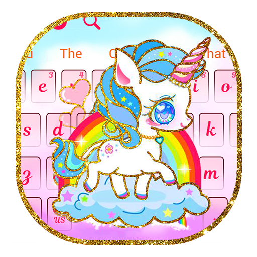 Rainbow Unicorn Keyboard icon
