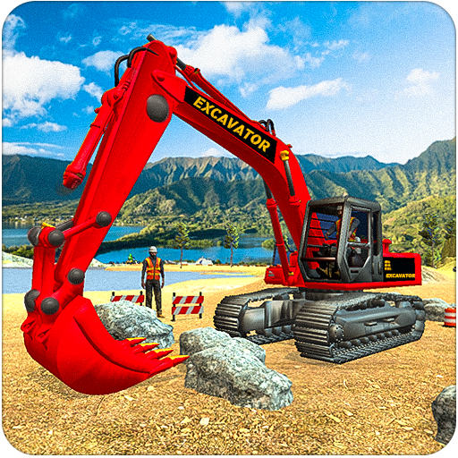 Excavator Crane Drive Sim icon