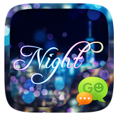 GO SMS NIGHT THEME أيقونة