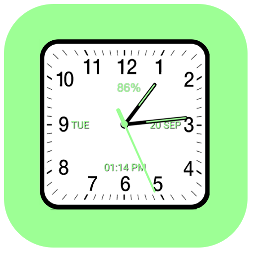 Analog Clock Square icon