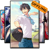 Cute Anime Boy Wallpaper icon