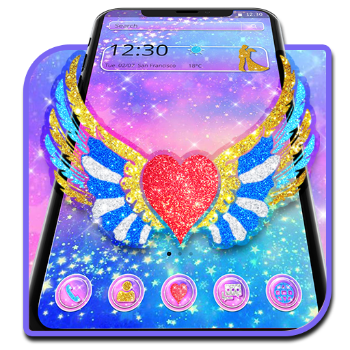 Galaxy Heart Wings Theme icon